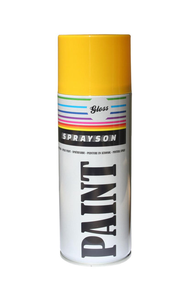 Sprayson Hoogglans Spuitlak RAL 1021 - 400 ml - Professionele Gele Afwerking