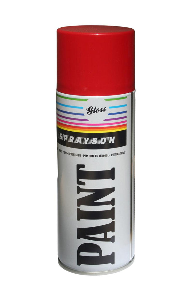 Sprayson Hoogglans Spuitlak RAL 3000 - 400 ml - Professionele Rode Afwerking