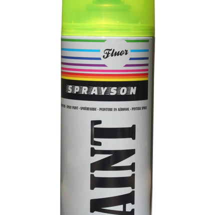 Sprayson Fluor Gele Spuitlak - 400 ml - Hoge Zichtbaarheid en Afwerking