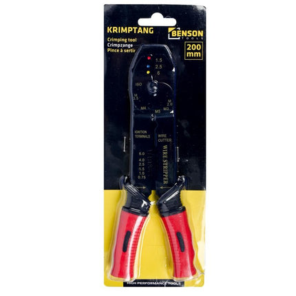 Benson Universele Krimptang - 20 cm - Knippen, Strippen en Krimpen
