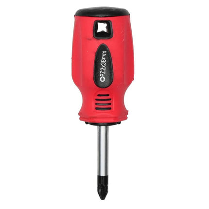 Benson Stubby Pozi Schroevendraaier - PZ2 x 38 mm - Cr-V - Oranje/Zwart