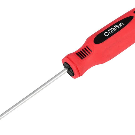 Benson Pozi Schroevendraaier - PZ0 x 75 mm - Cr-V - Rood/Zwart