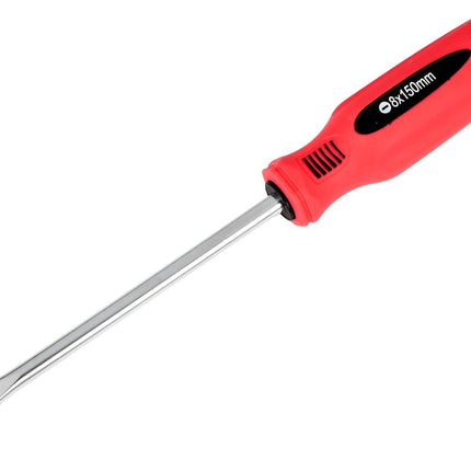 Benson Platte Schroevendraaier - 8 x 150 mm - Cr-V - Oranje/Zwart