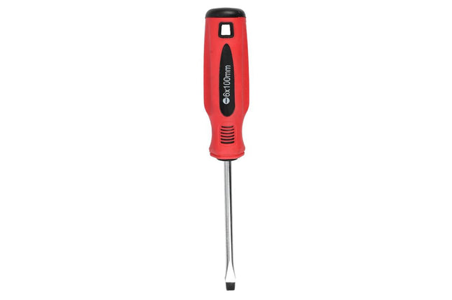 Benson Platte Schroevendraaier - 6 x 100 mm - Cr-V - Oranje/Zwart