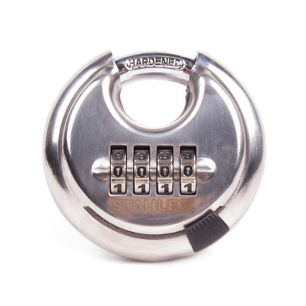 Stahlex Discus Cijferslot – 70 mm – RVS – Sleutelloos