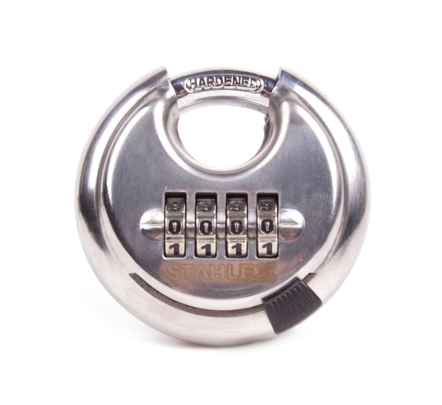 Stahlex Discus Cijferslot – 70 mm – RVS – Sleutelloos