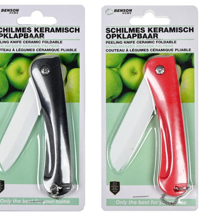 Benson Keramisch Opklapbaar Schilmes - 78 mm Lemmet - Ultrascherp & Lichtgewicht
