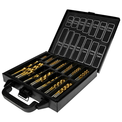 Benson HSS Borenset - 101-delig - Titanium Gecoat - 1.5 t/m 10 mm - Inclusief Koffer