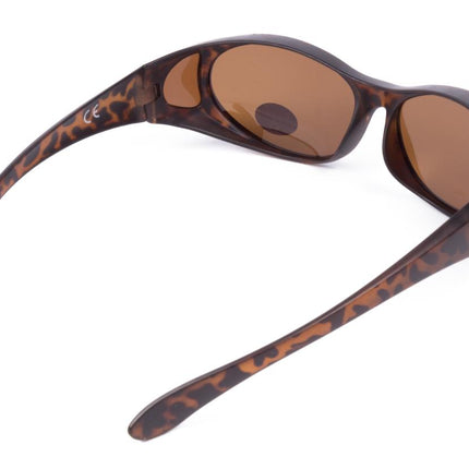 Benson Suncover Overzetzonnebril – Demi Brown – Gepolariseerd – 10-delig