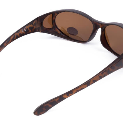 Benson Suncover Overzetzonnebril – Demi Brown – Gepolariseerd – 10-delig