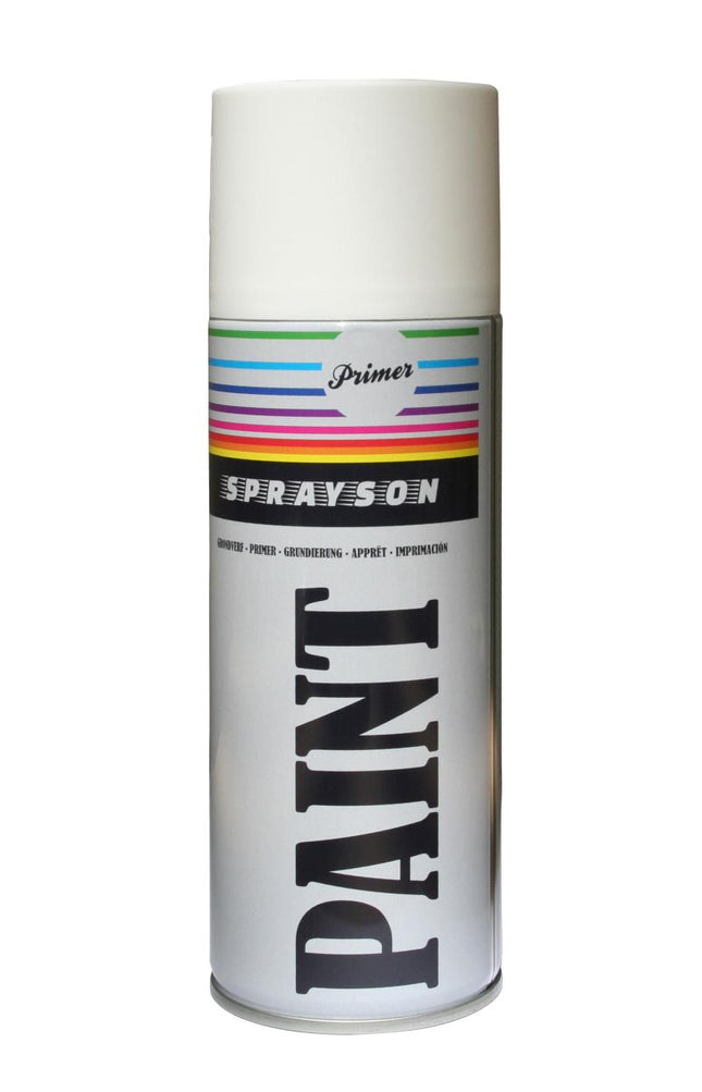Sprayson Witte Primer Spuitlak - 400 ml - Hoge Dek- en Vulkracht