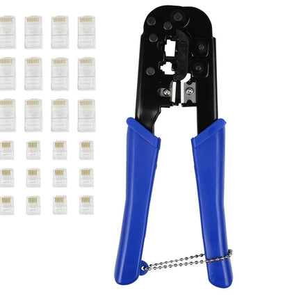 Benson Modulaire Krimptangset - 25-delig - Inclusief RJ11/12 & RJ45 Stekkers