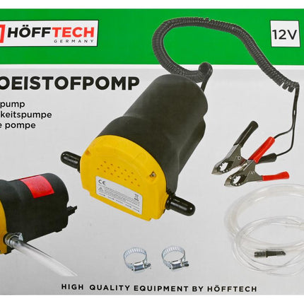 Hofftech Elektrische Vloeistofpomp 12V – 3L/min – Olie- en Dieselpomp – Compleet