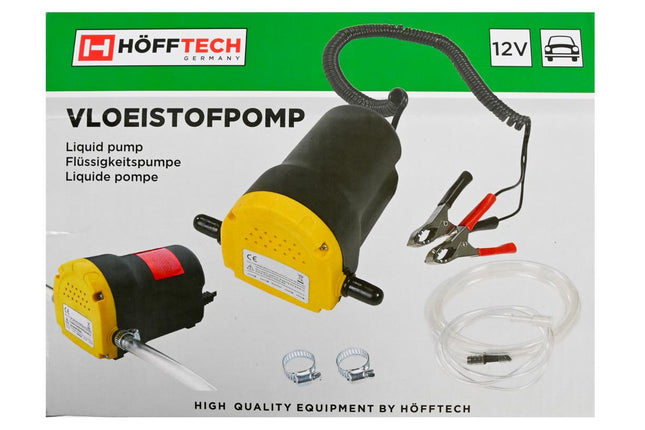Hofftech Elektrische Vloeistofpomp 12V – 3L/min – Olie- en Dieselpomp – Compleet