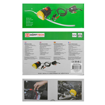 Hofftech Elektrische Vloeistofpomp 12V – 3L/min – Olie- en Dieselpomp – Compleet