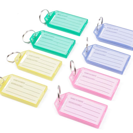 Benson Sleutellabels Easy Click - 8 Stuks - Assorti Kleuren