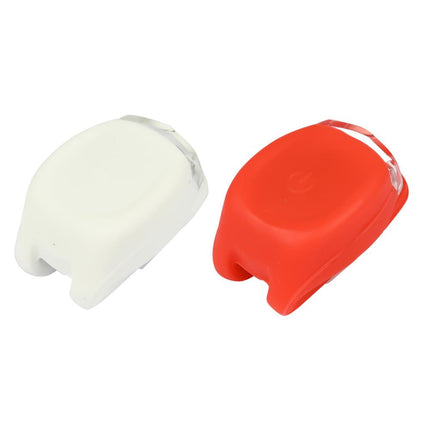 Benson LED Fietslamp Set - Silicone - Waterdicht - Wit & Rood - 3 Standen
