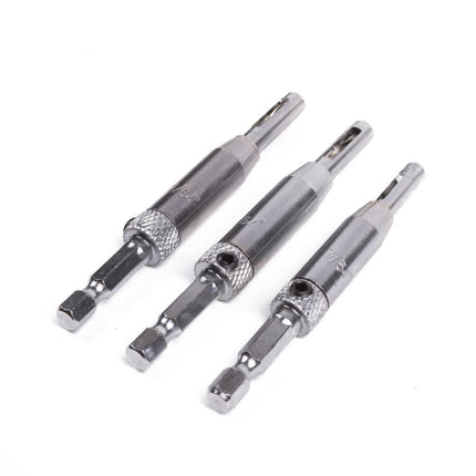 Benson Scharnierboorset - 3-delig - Zelfcentrerend - HSS - 2.8, 3.6 & 4.3 mm