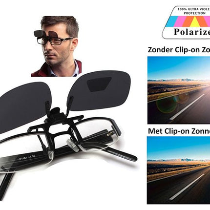 Benson Clip-on Zonnebril Display – Flip-up & Gepolariseerd – Dames & Heren