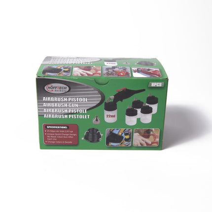 Hofftech Airbrush Pistool Set 8-delig - 0.5 mm - Single-Action