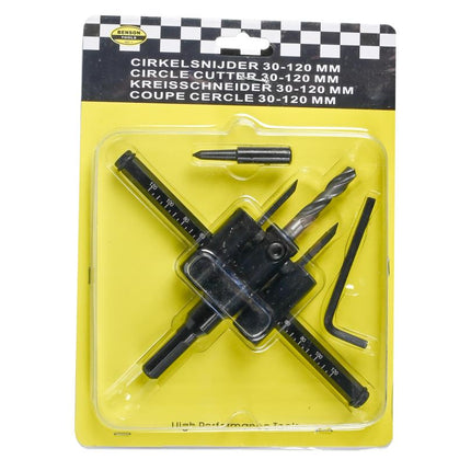 Benson Cirkelsnijder - Ø 30 t/m 120 mm - Hardmetaal - Verstelbaar