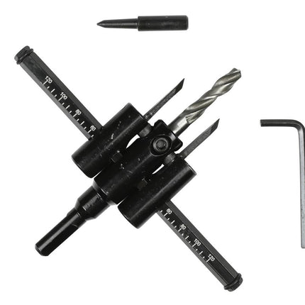 Benson Cirkelsnijder - Ø 30 t/m 120 mm - Hardmetaal - Verstelbaar