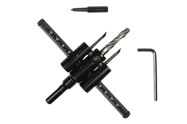 Benson Cirkelsnijder - Ø 30 t/m 120 mm - Hardmetaal - Verstelbaar