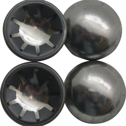 Benson Wiel Borgdoppen - 20 mm - 4 Stuks - Verchroomd
