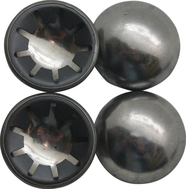 Benson Wiel Borgdoppen - 20 mm - 4 Stuks - Verchroomd