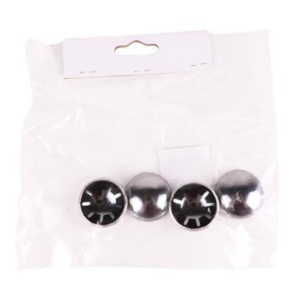 Benson Wiel Borgdoppen - 20 mm - 4 Stuks - Verchroomd