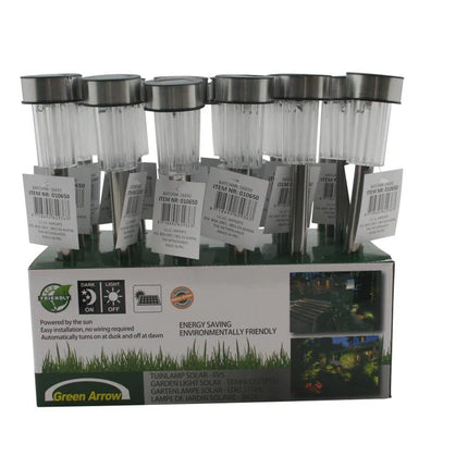 Benson Solar Tuinlamp RVS – 31 cm – Modern & Duurzaam