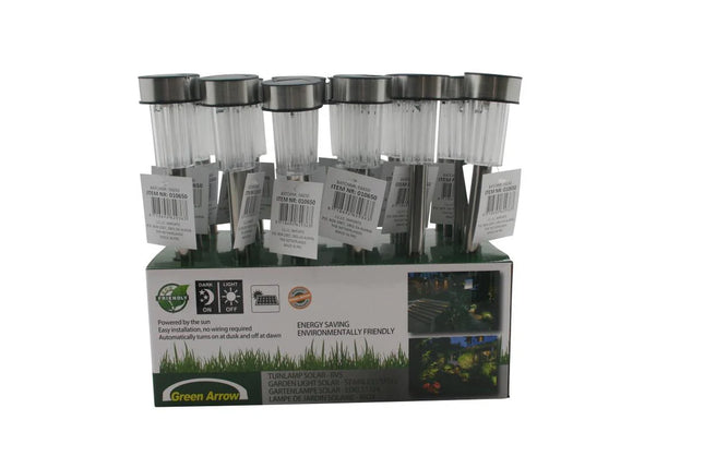 Benson Solar Tuinlamp RVS – 31 cm – Modern & Duurzaam
