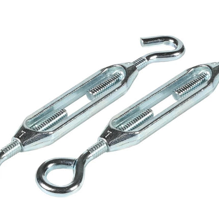 Benson Draadspanner Haak + Oog M6 (1/4") – 2-delig – IJzerwerk