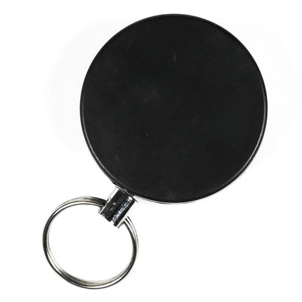 Benson Roller Clip met Trekkoord - 70 cm - Zwart - Pas- & Sleutelhouder