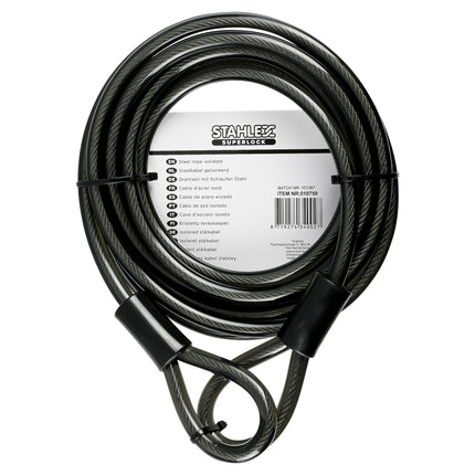 Stahlex Staalkabel met Lussen - 12 mm x 5 Meter - Geplastificeerd