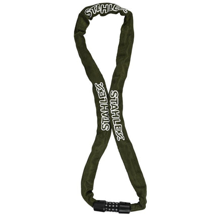 Stahlex Cijferslot met Ketting - 100 cm - Gehard Staal - Kleurenmix