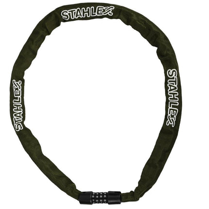 Stahlex Cijferslot met Ketting - 100 cm - Gehard Staal - Kleurenmix