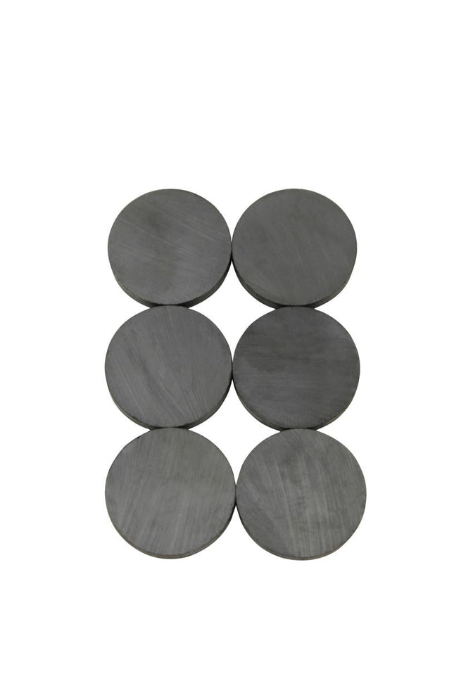 Benson Ronde Magneten - 25 mm - 6 Stuks - 1000 Gauss