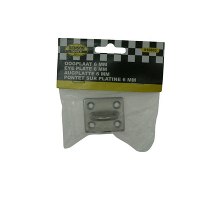 Benson Oogplaat RVS – Ø 6 mm – 35 x 40 mm