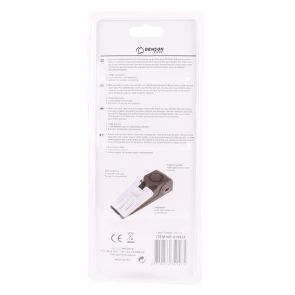 Benson Deurstopper met Alarm - 100 dB - Inbraakpreventie - Antislip - Draagbaar