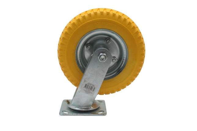Benson Zwenkwiel met Anti-Lek PU Band - 2.50-4 - 130 kg - Geel