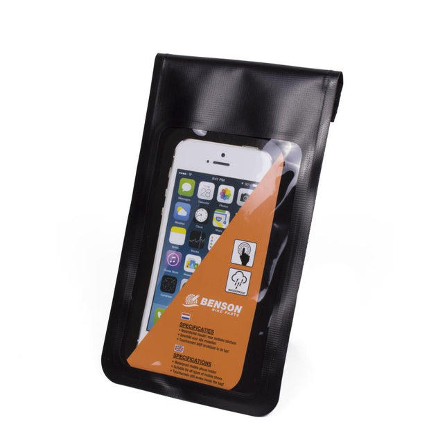 Benson Waterdichte Telefoonhouder Fiets - 190 x 110 mm - Klittenbandbevestiging