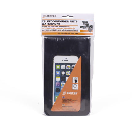 Benson Waterdichte Telefoonhouder Fiets - 190 x 110 mm - Klittenbandbevestiging