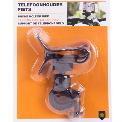 Benson Mobiele Fiets Telefoonhouder Easy-Clip - 360° Draaibaar - Universeel - Voor Telefoons tot 9 cm
