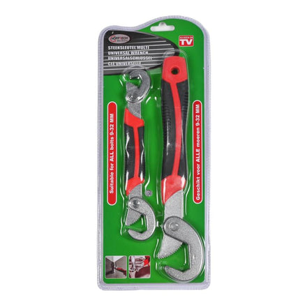 Hofftech Universele Steeksleutelset - 2-delig - Zelfinstellend - 9 t/m 32 mm