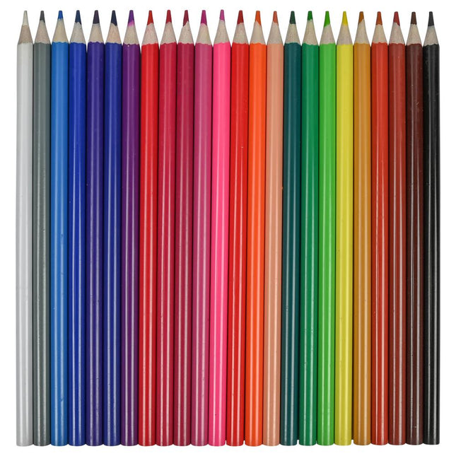 Benson Kleurpotloden Set - 24-Delig - Hout - Assorti