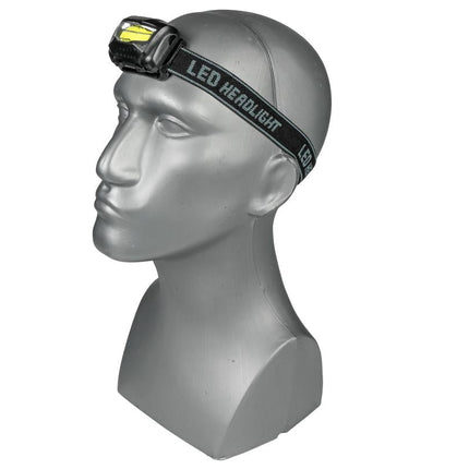 Hofftech Kantelbare Hoofdlamp - 150 Lumen - 3 Watt COB LED