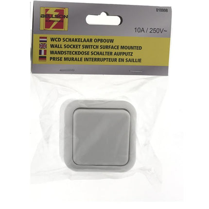 Benson Opbouwschakelaar – Wit – IP20 – 61 x 61 x 35 mm