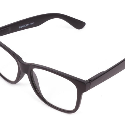 Benson Modieuze Leesbril - Sterkte +1.50 - Zwart Mat - Unisex