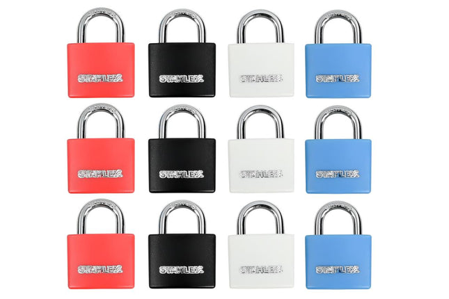 Stahlex Hangslotset – 30 mm – Gelijksluitend – 3 Stuks – Aluminium